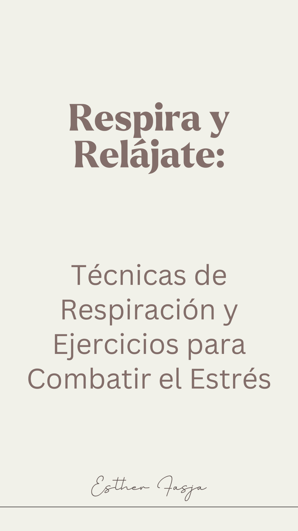 Respira y Relajate
